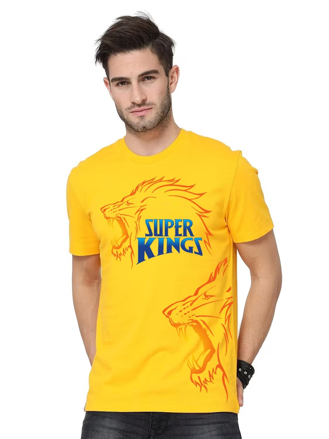 Chennai Super Kings PolyCotton T-Shirt For Men