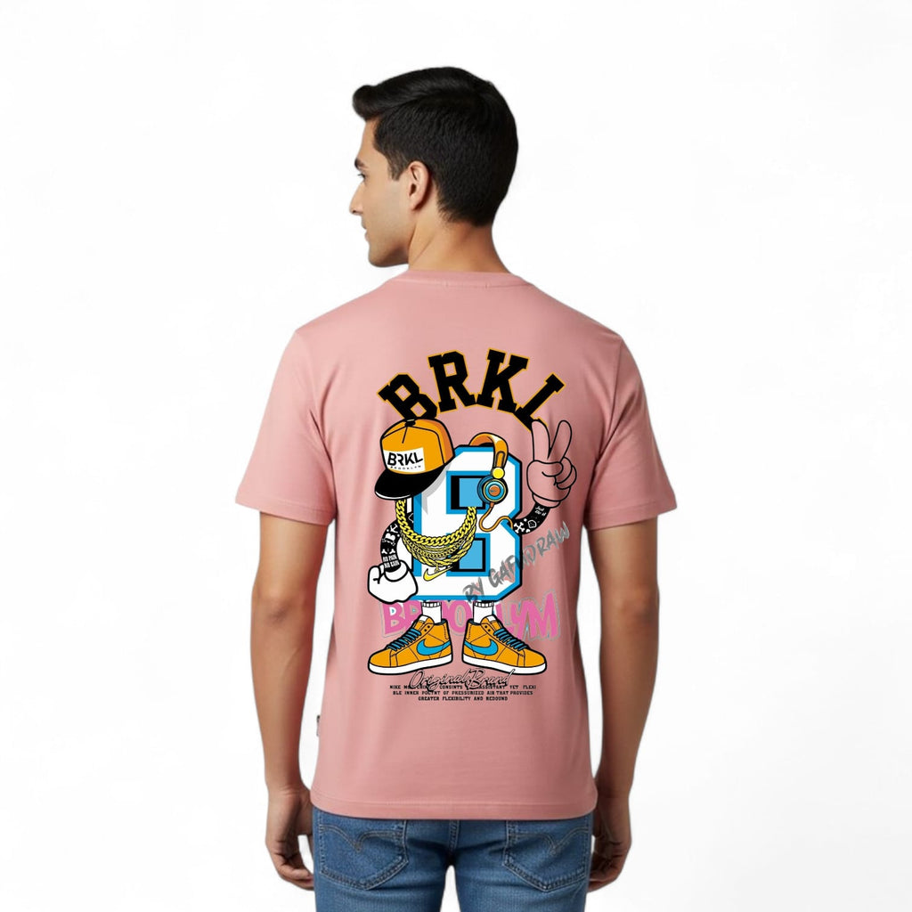 Light Pink Cotton With Anime Design