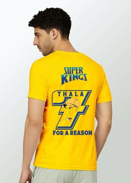Chennai Super Kings PolyCotton T-Shirt For Men